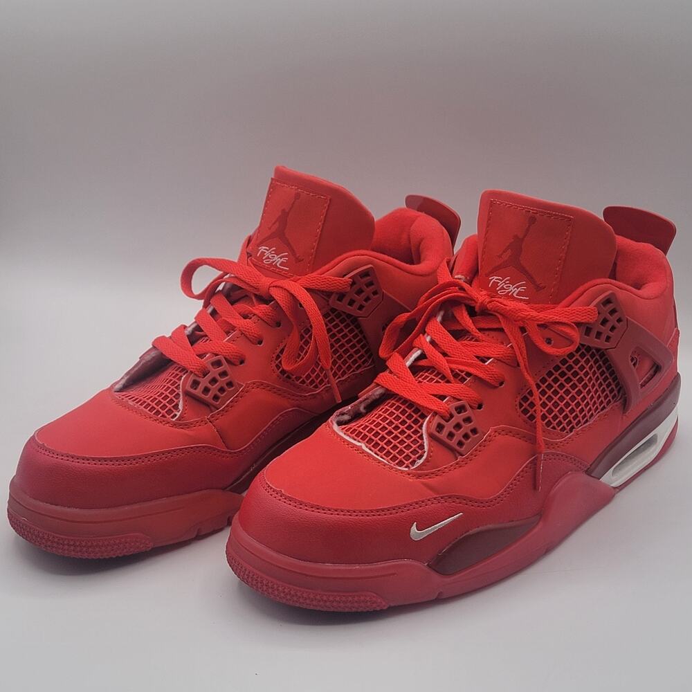 Nike Air Jordan 4 Retro Nigel Sylvester Brick By Brick Fire Red Mens Size 13